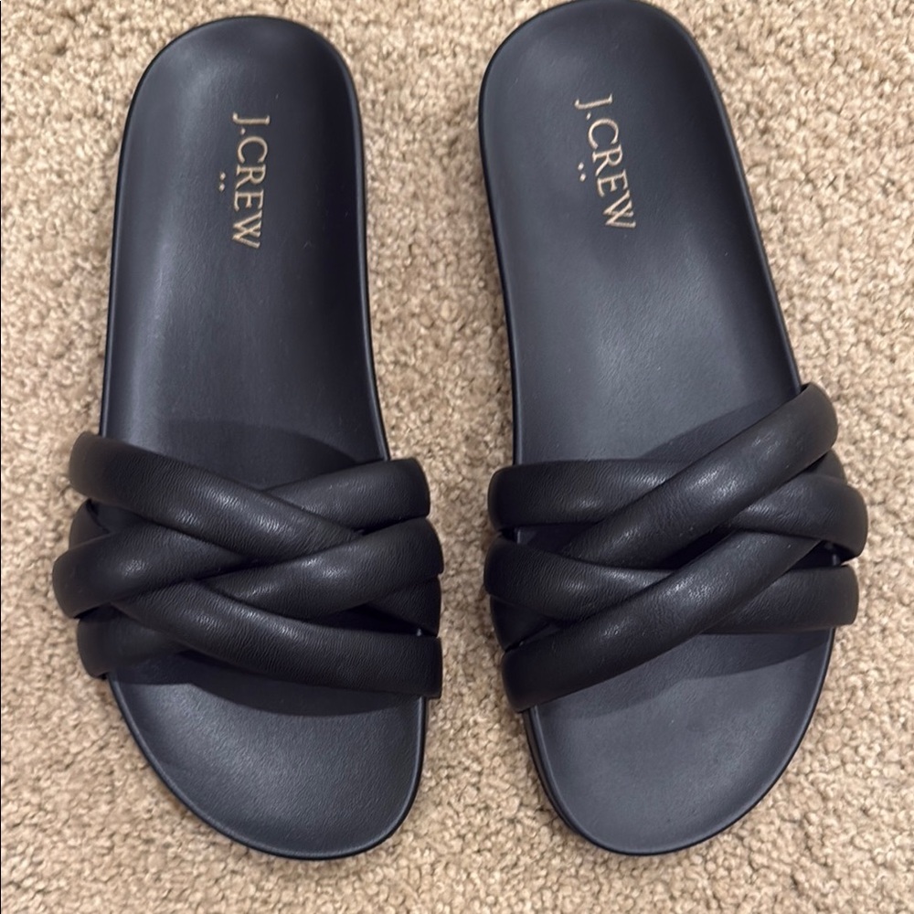 J. Crew Black Women's Slide Sandals